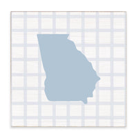 State Gingham Personalized Block Sign