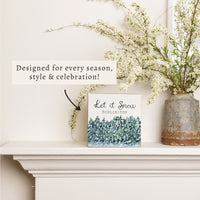 Let It Snow Personalized Block Sign