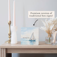 Sailboat Personalized Block Sign