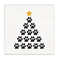 Paws Tree Block Sign