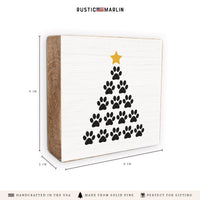Paws Tree Block Sign