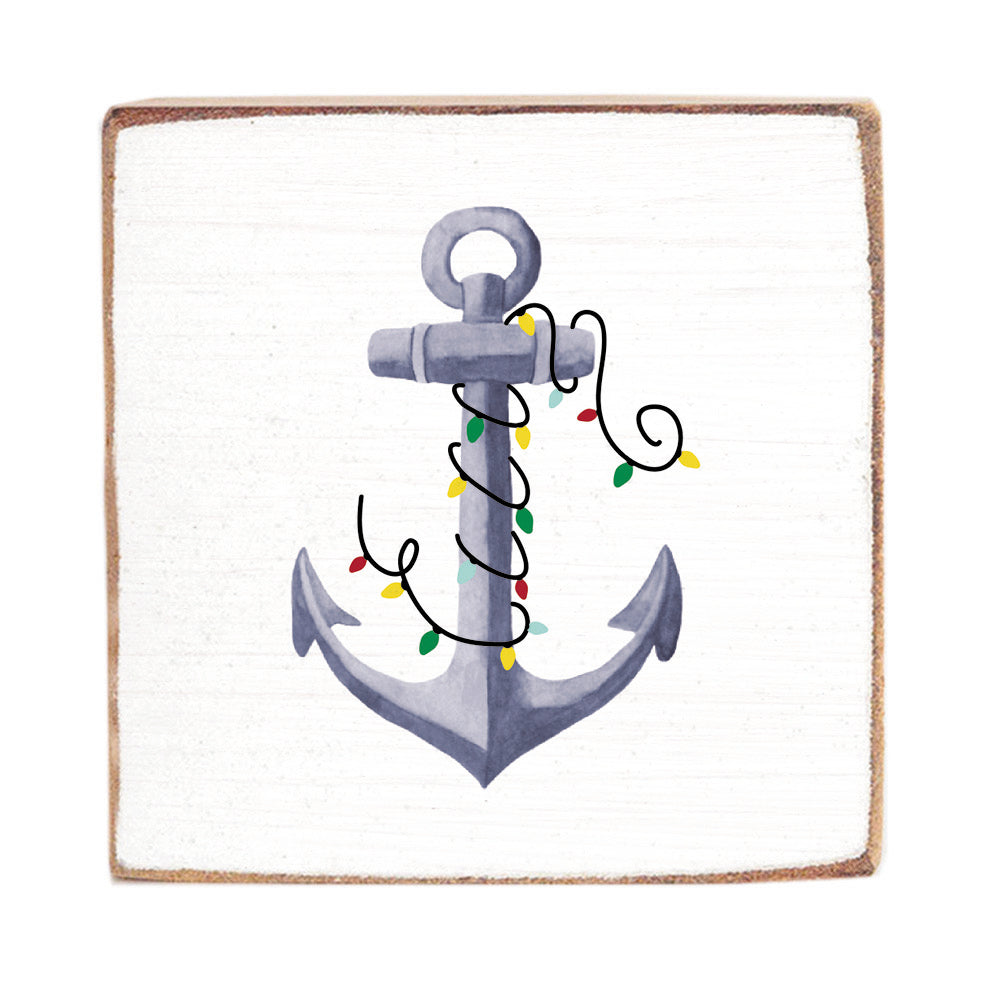 Anchor Lights Wood Block