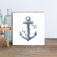 Anchor Lights Wood Block