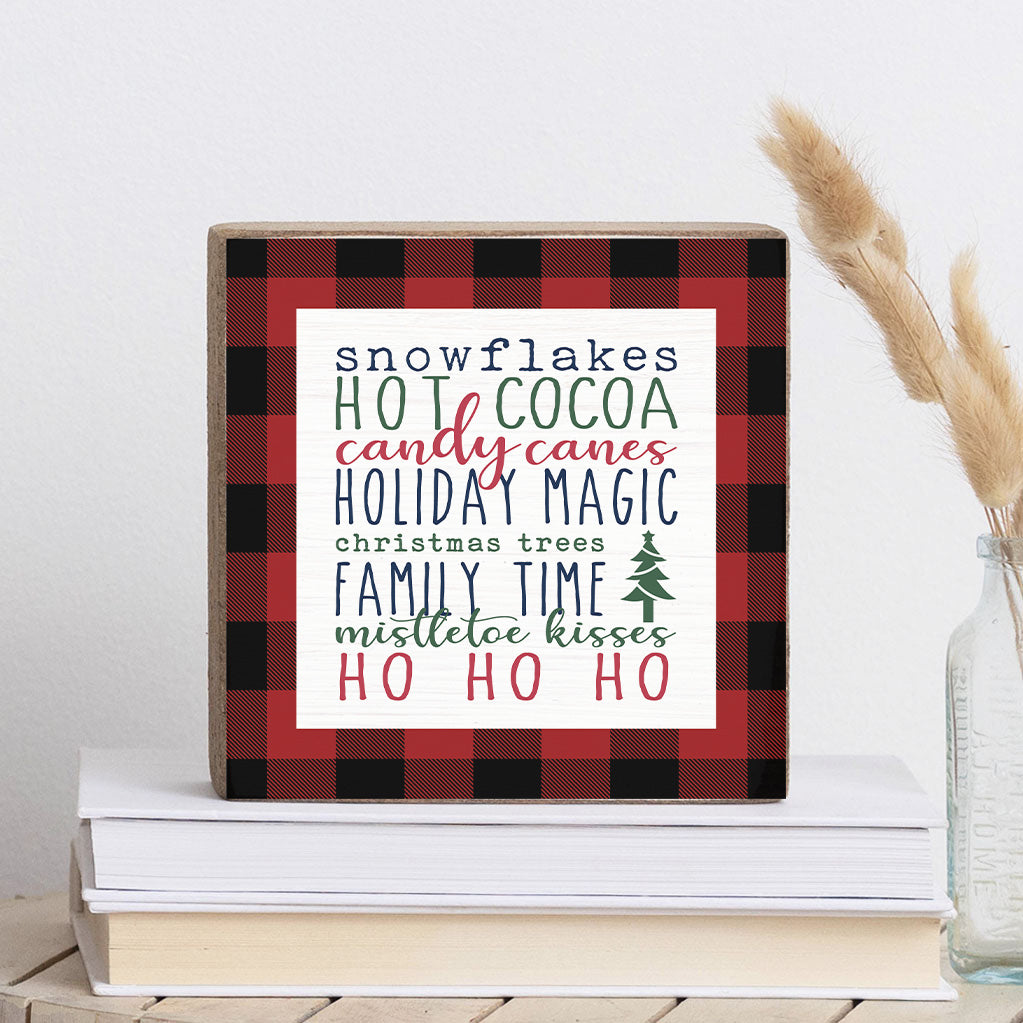 Holiday Favorites Decorative Wooden Block