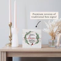 Holiday Heaven in Our Home Block Sign
