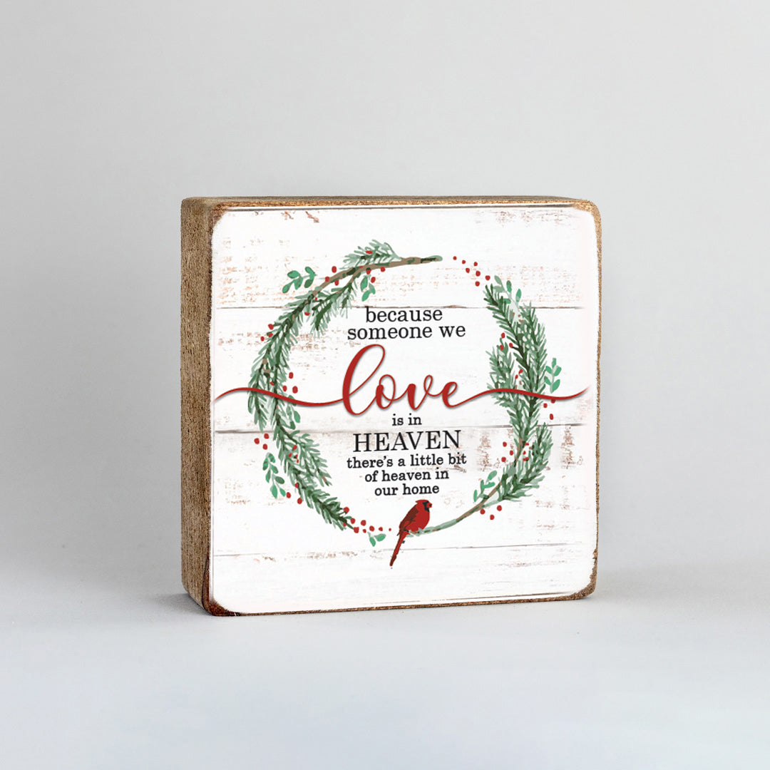 Holiday Heaven in Our Home Wood Block
