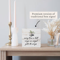 An Angel Gets Its Wings Block Sign