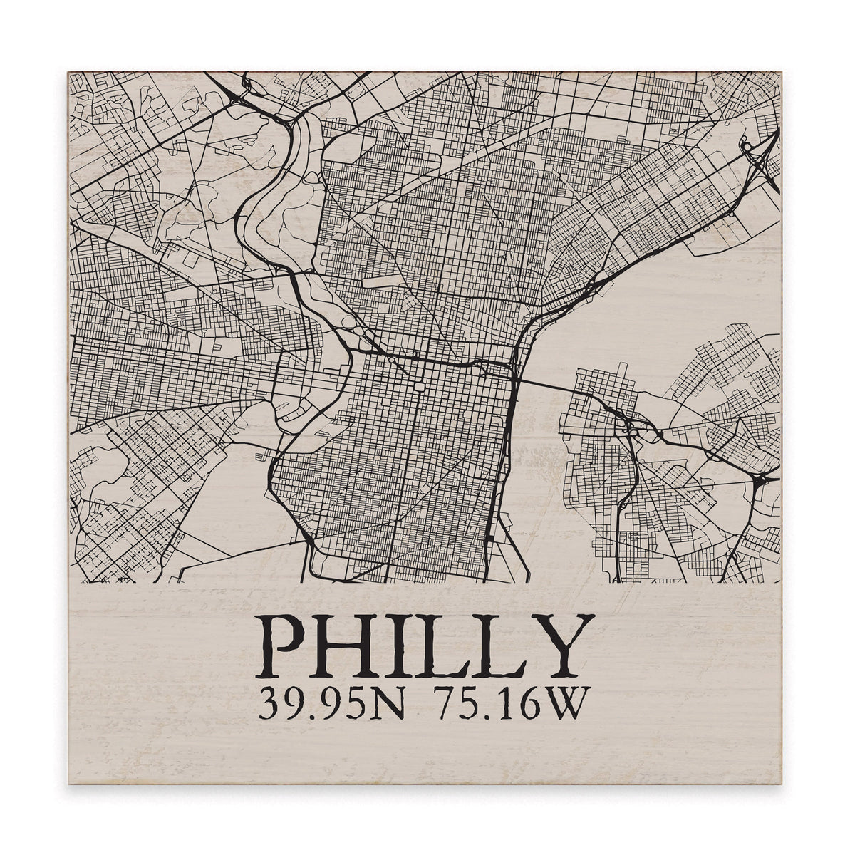Philly City Grid Block Sign