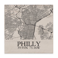 Philly City Grid Block Sign