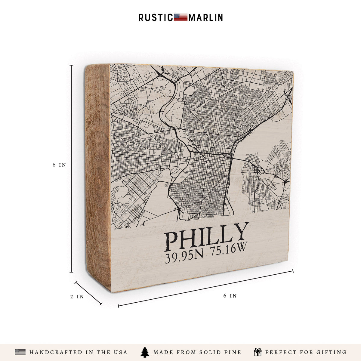 Philly City Grid Block Sign