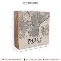 Philly City Grid Block Sign