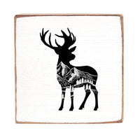 Mountain Stag Wood Block