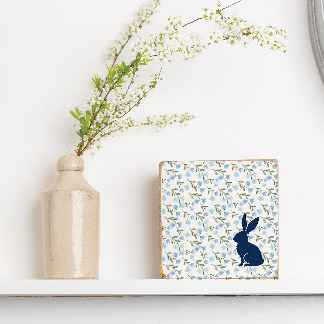 Bluebell Bunny Block Sign