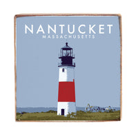 Nantucket Lighthouse Square Block Sign