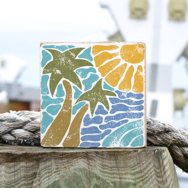 Island Time Block Sign