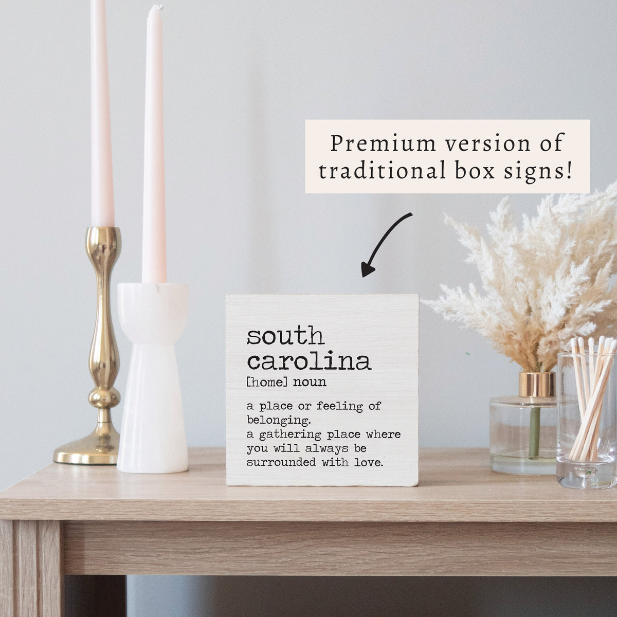 South Carolina Definition Block Sign