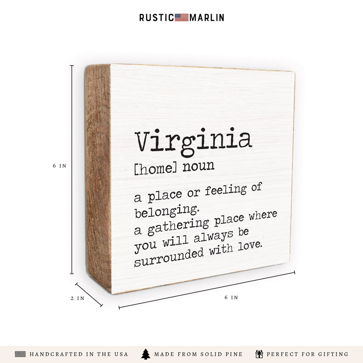 Virginia Definition Block Sign