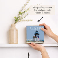 Nantucket Lighthouse Block Sign
