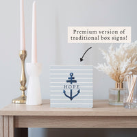 Hope Anchor Block Sign