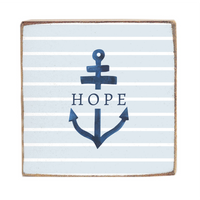 Hope Anchor Wood Block