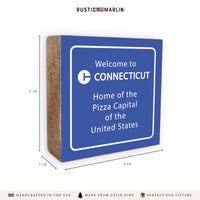 Connecticut Pizza Capital Block Sign