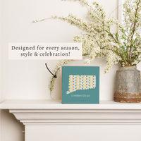 Connecticut Teal Hearts Block Sign