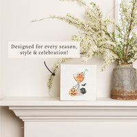 Halloween Pumpkin Drink Block Sign