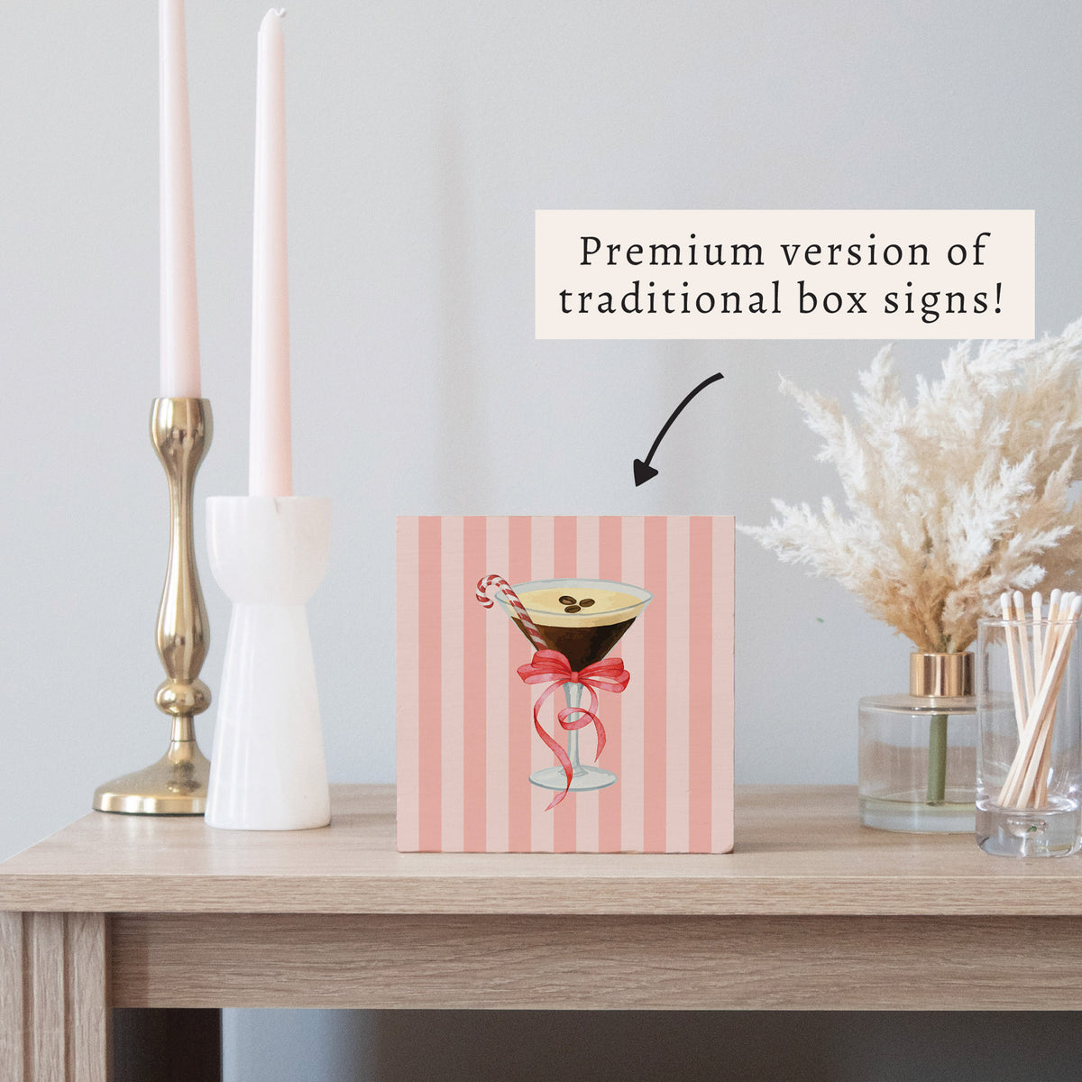 Espresso Martini Block Sign