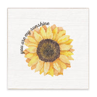 You Are My Sunshine Sunflower Block Sign