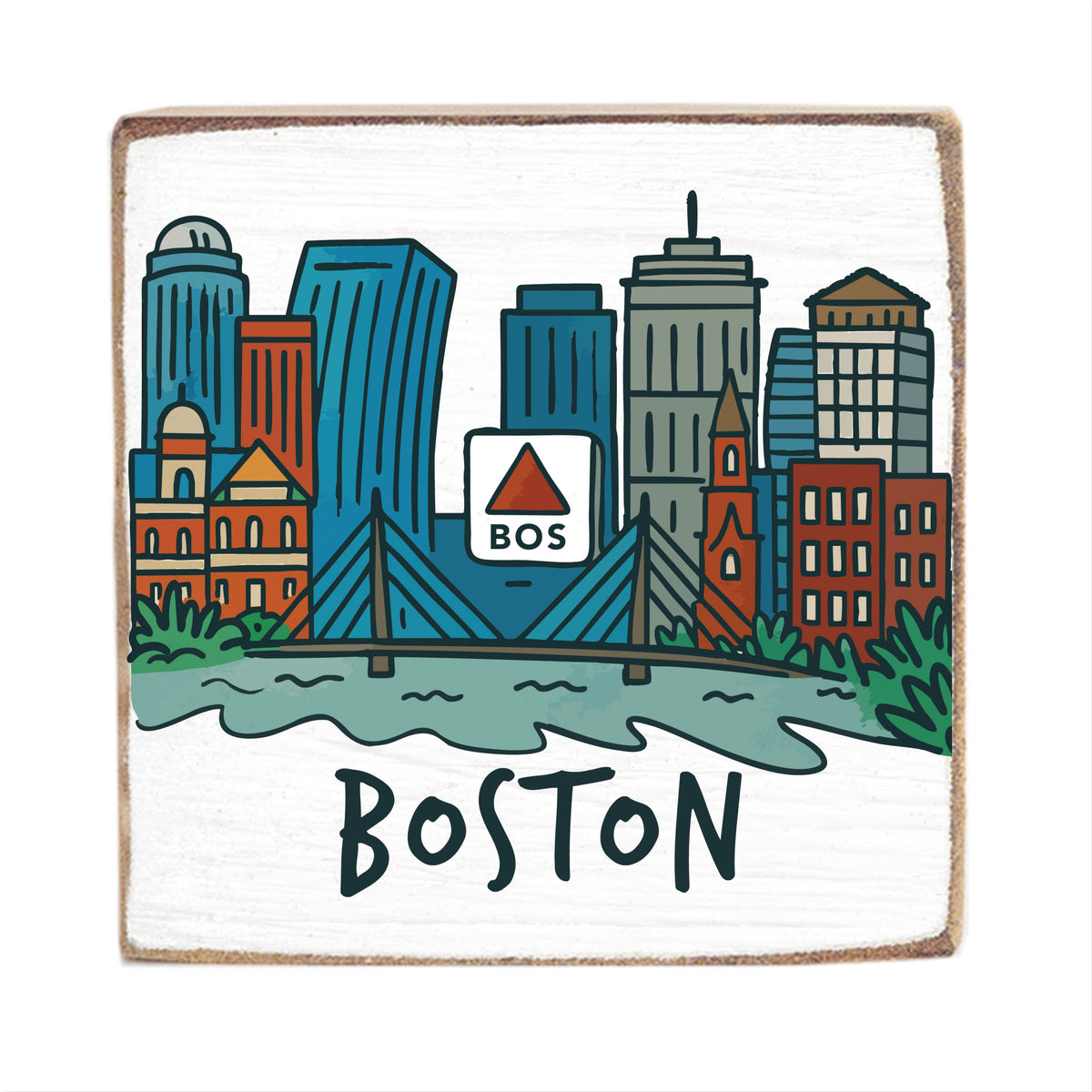 Boston City Square Block Sign