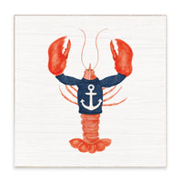 Nautical Lobster Block Sign