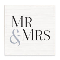 Mr & Mrs White/Navy Block Sign