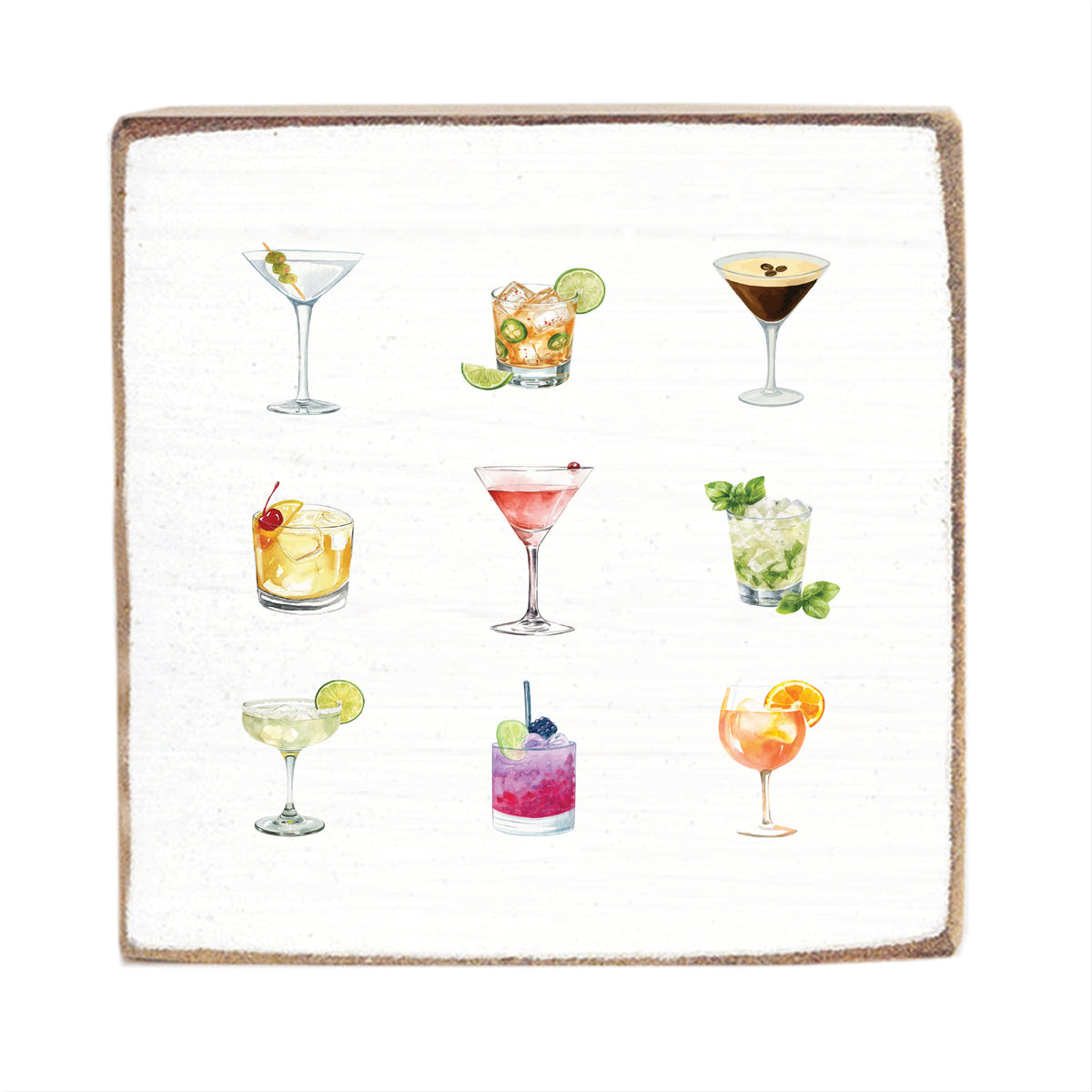 Cocktails Block Sign