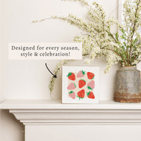 Strawberries Block Sign