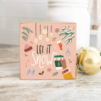 Let It Snow Square Block