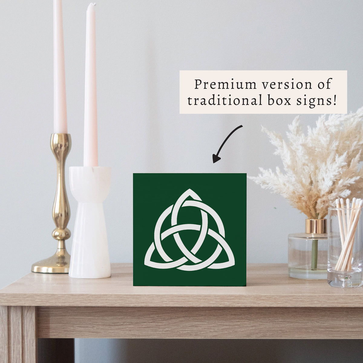 Celtic Knot Block Sign