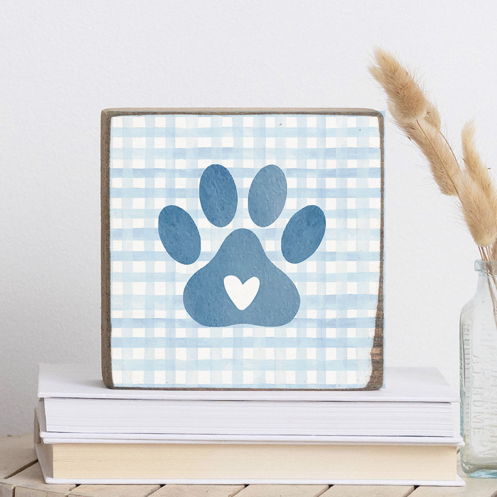 Paw Heart Block Sign