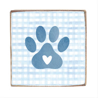 Paw Heart Block Sign