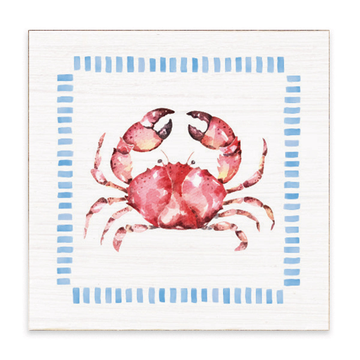 Stitched Crab Block Sign