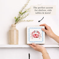 Stitched Crab Block Sign