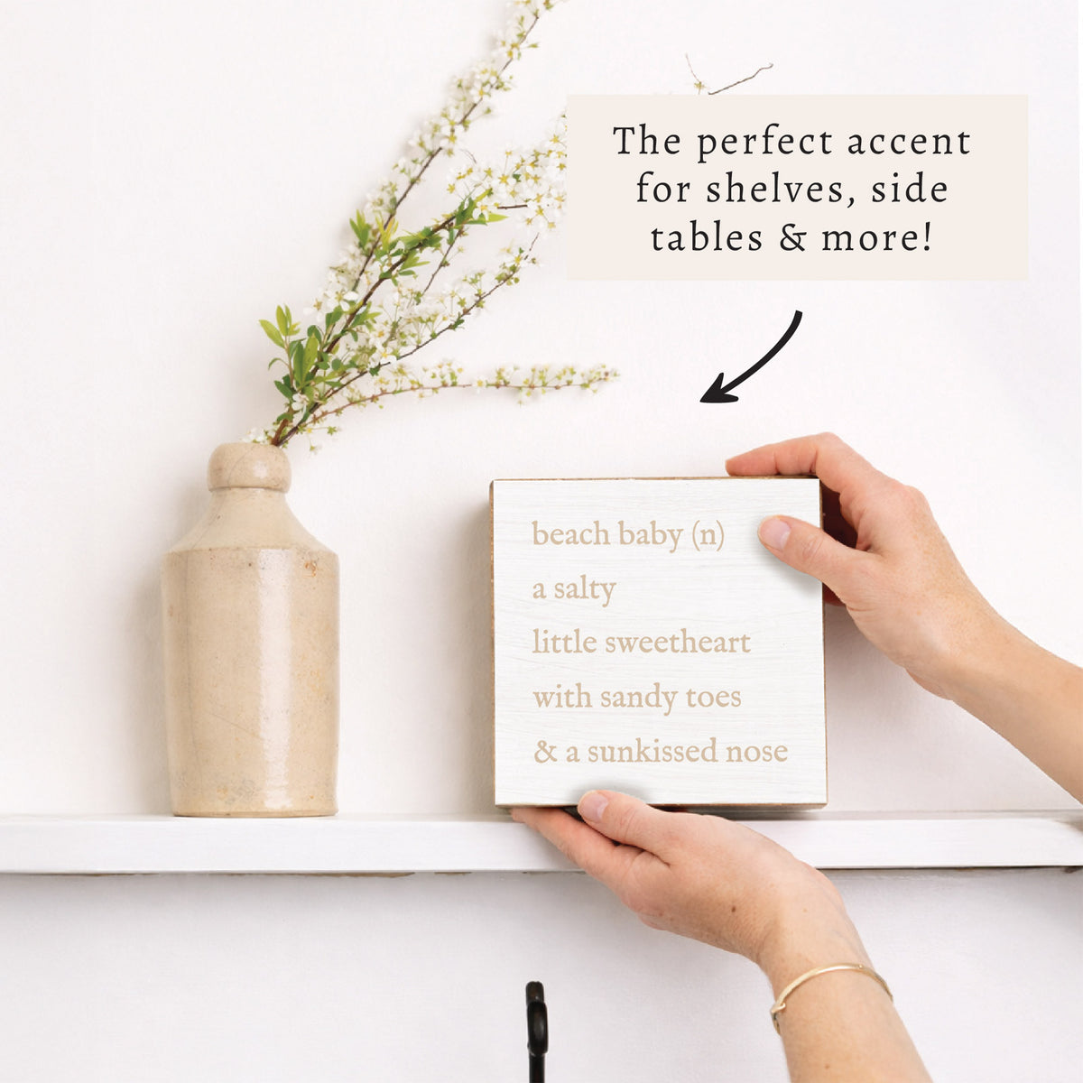 Beach Baby Definition Block Sign