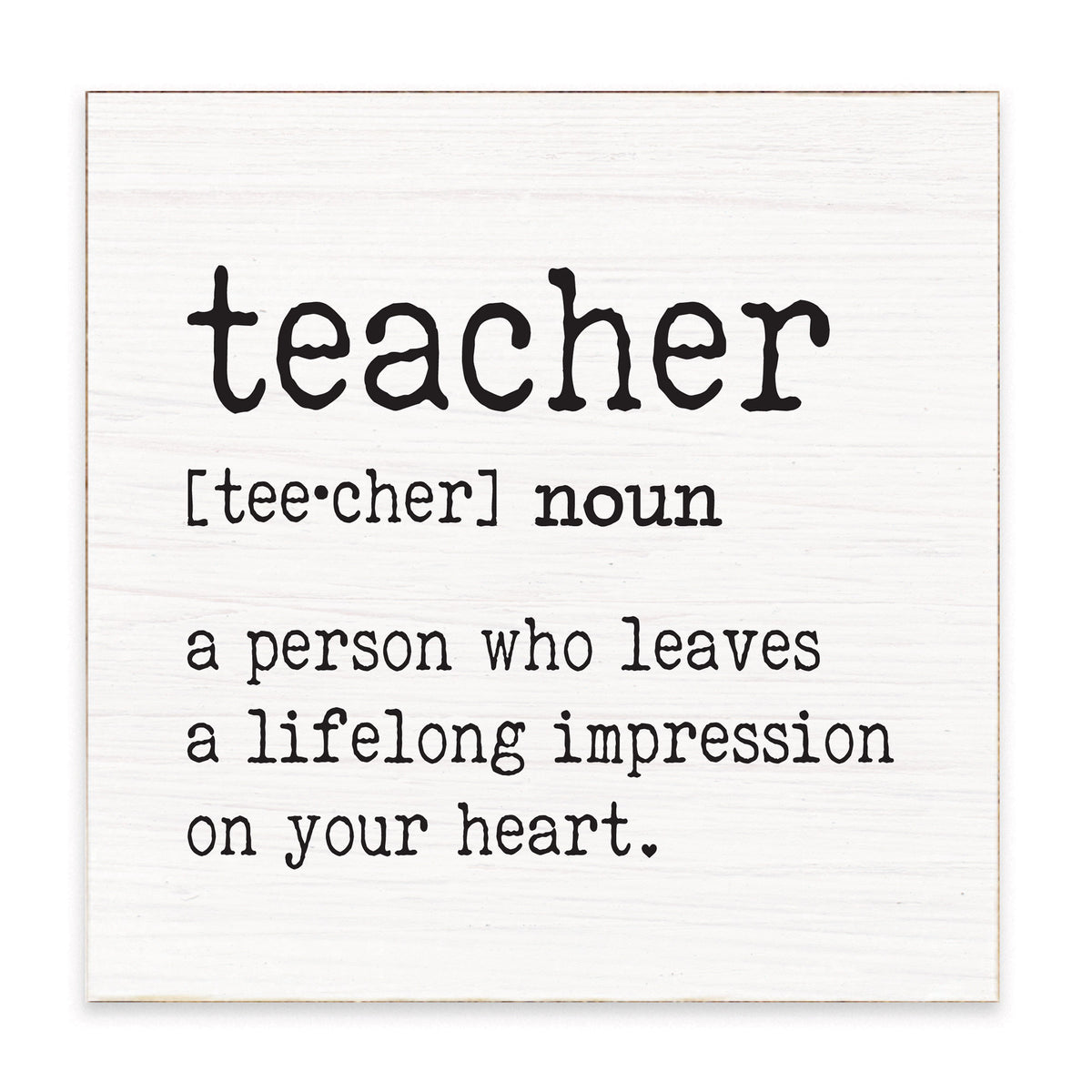 Teacher Definition Block Sign