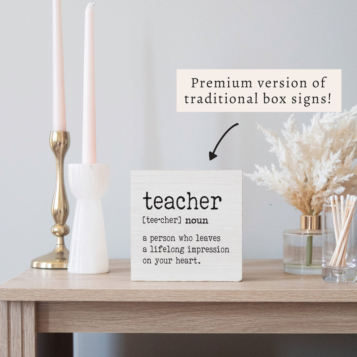 Teacher Definition Block Sign