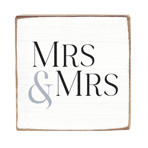 Mrs & Mrs Block Sign