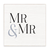 Mr & Mr Block Sign