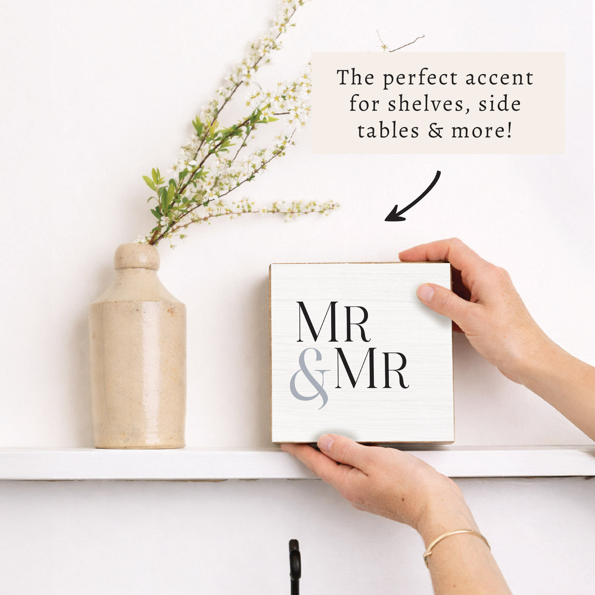Mr & Mr Block Sign