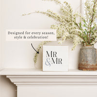 Mr & Mr Block Sign