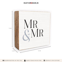 Mr & Mr Block Sign