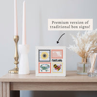 Maryland Stamps Block Sign