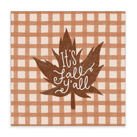 It's Fall Y'all Block Sign